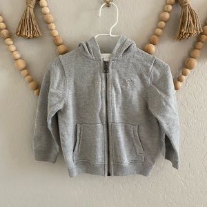 Burberry Children Grey Zip Up Hoodie